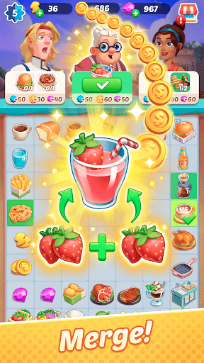 Gossip Street: Merge & Story screenshot 1 - screenshot