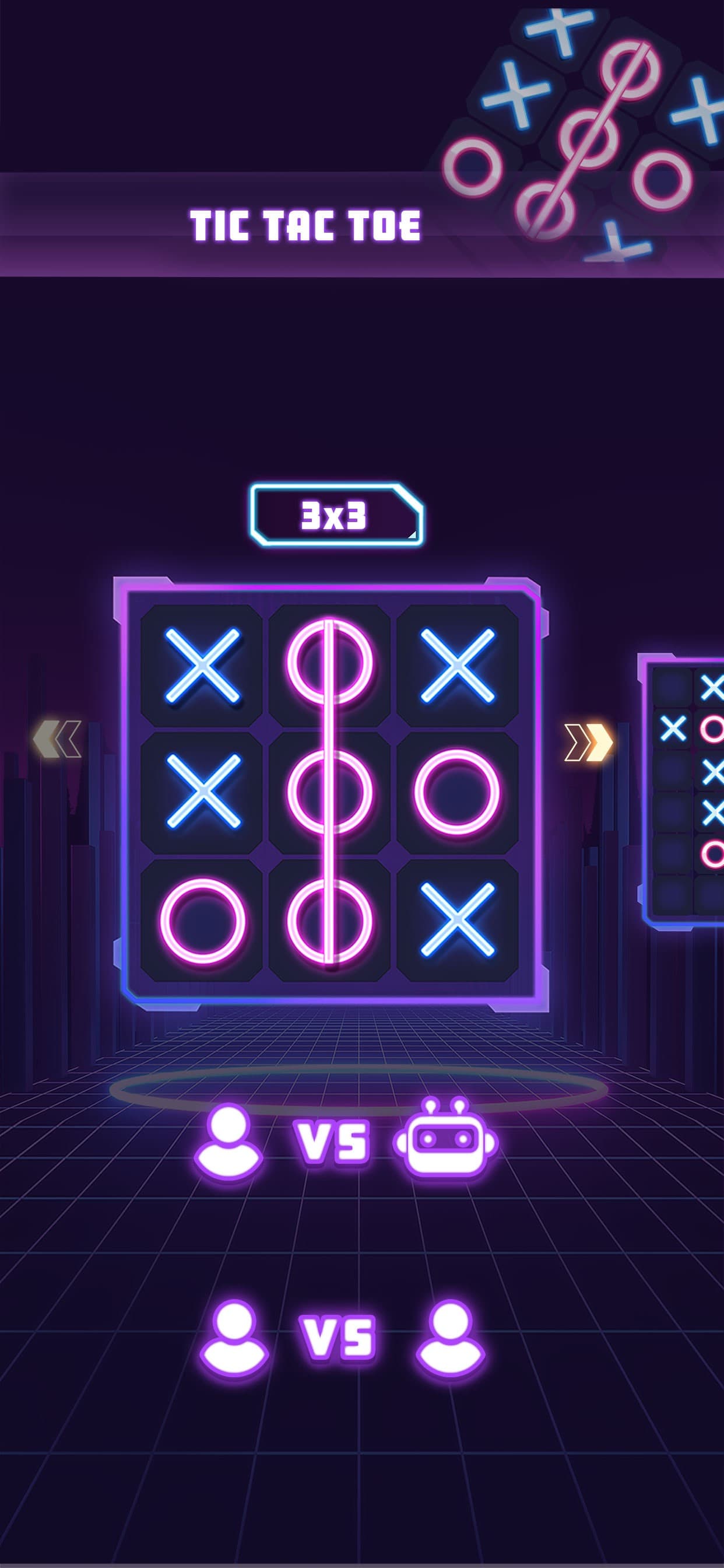 Tic Tac Toe 2 Player: XO Glow screenshot 7 - screenshot