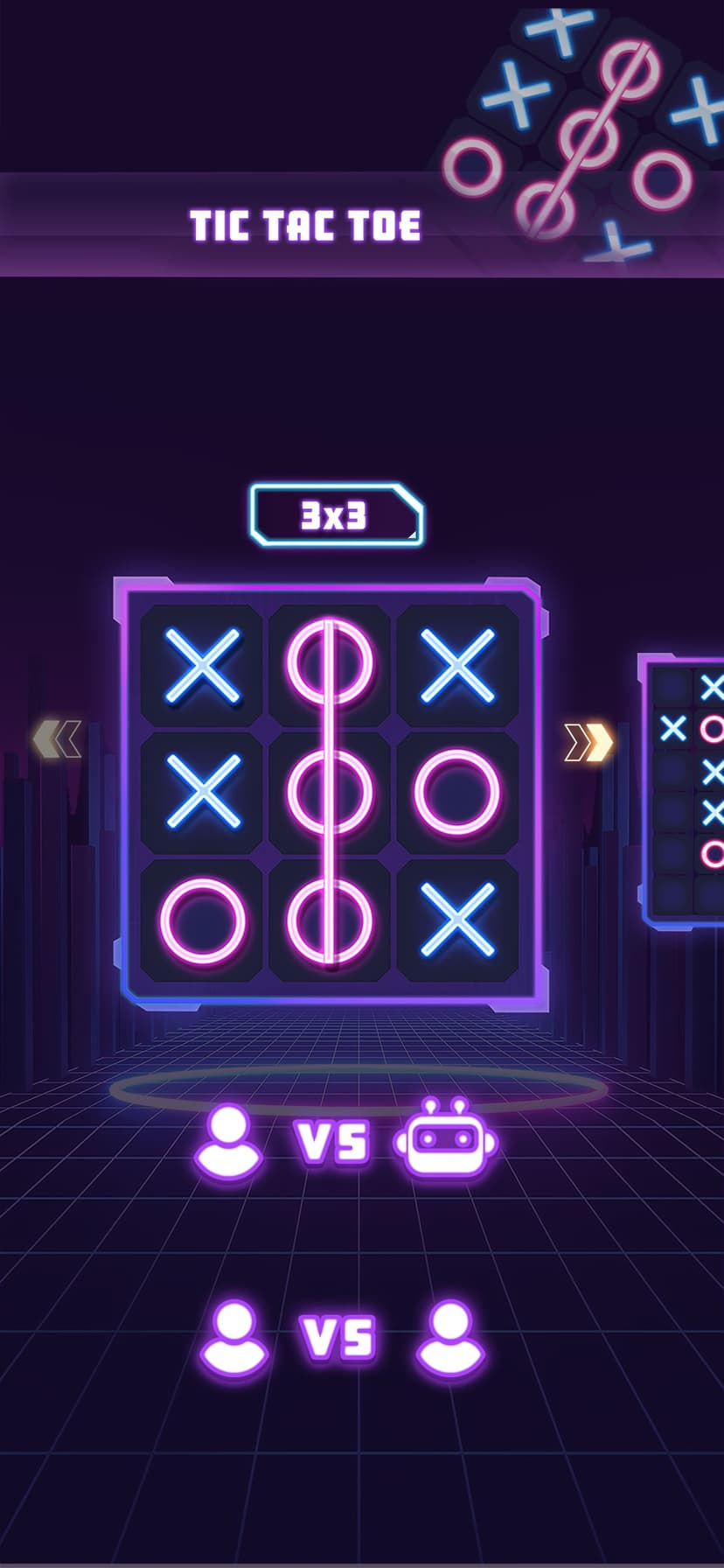 Tic Tac Toe 2 Player: XO Glow screenshot 7 - screenshot