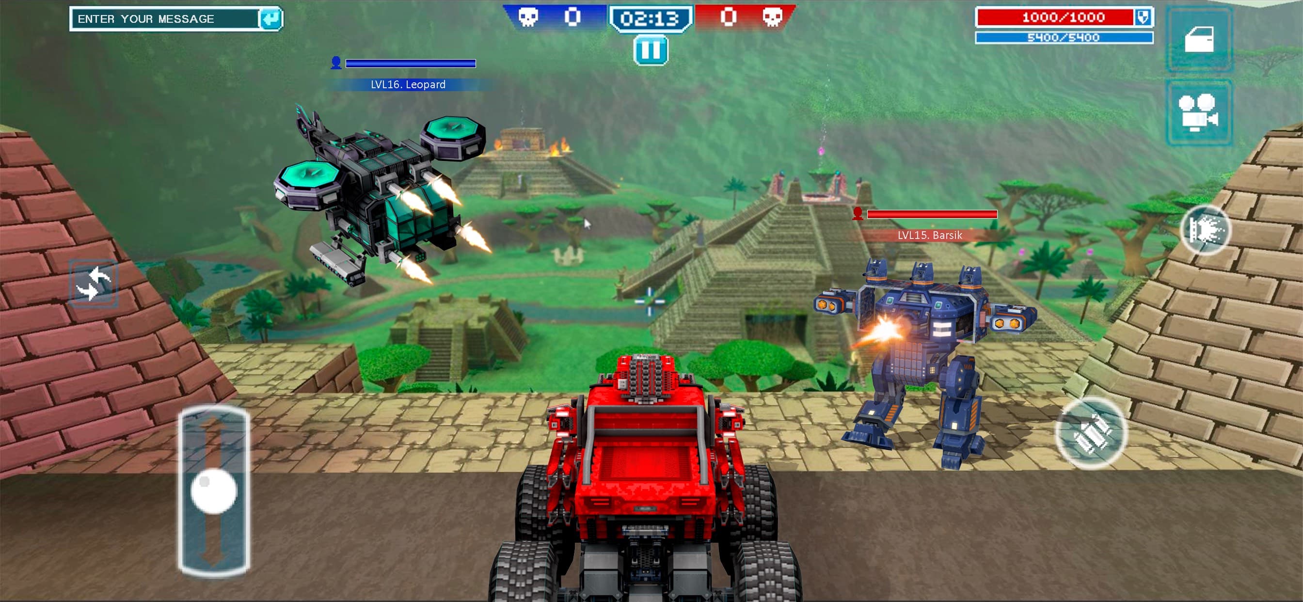 Blocky Cars - tank games screenshot 2 - screenshot