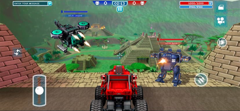 Blocky Cars - tank games screenshot 2 - screenshot