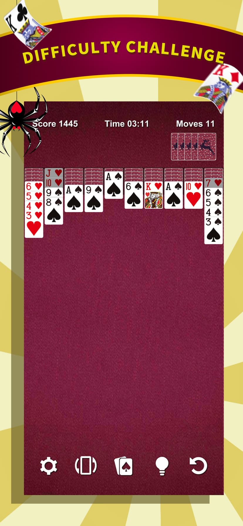 Spider Solitaire * Card Game screenshot 2 - screenshot