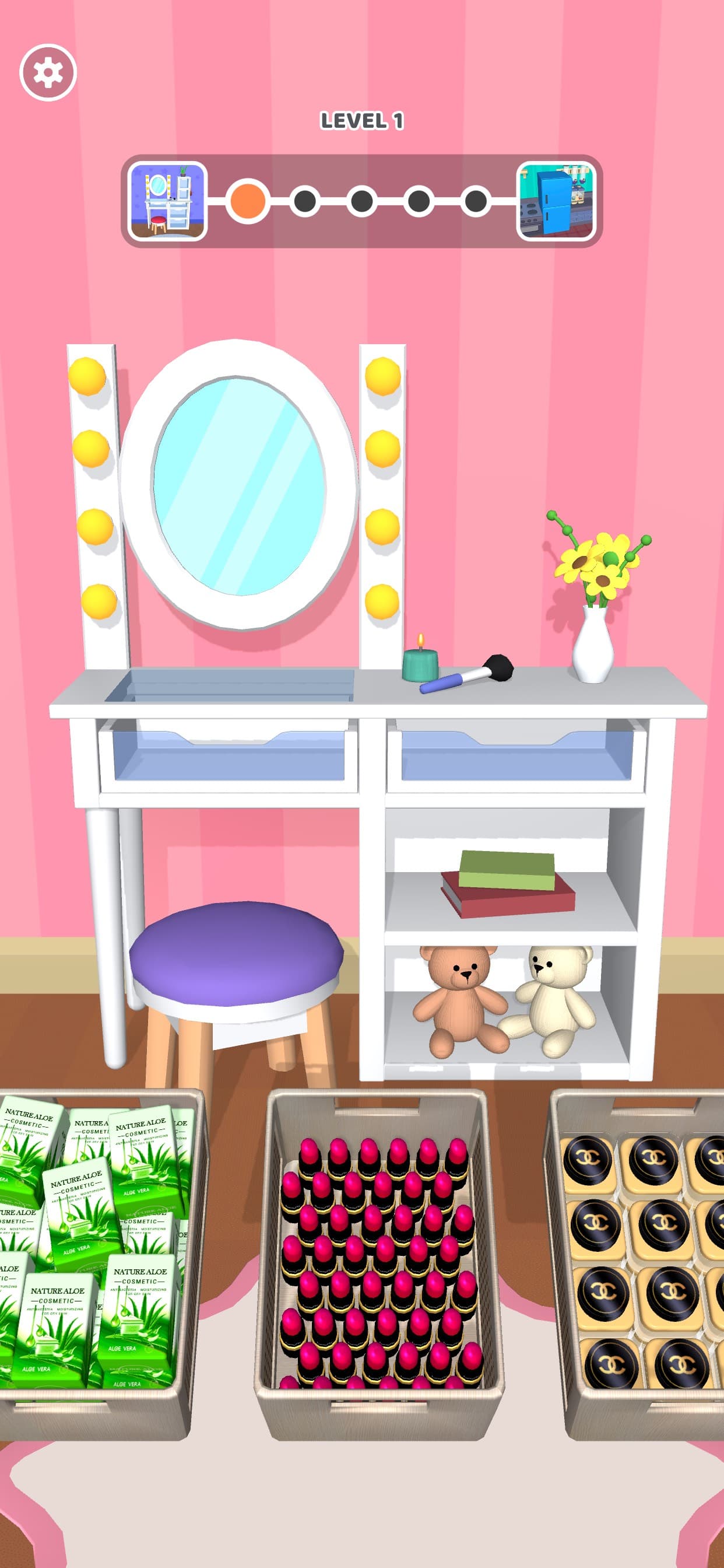 Makeup Organizer 3D screenshot 1 - screenshot