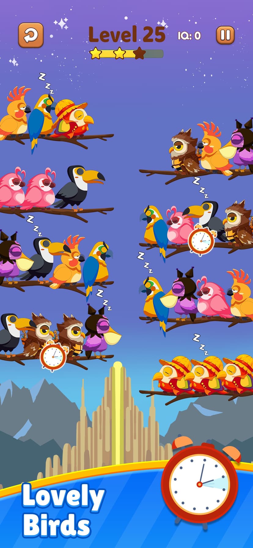 Bird Sort 2 Color Puzzle Game screenshot 10 - screenshot