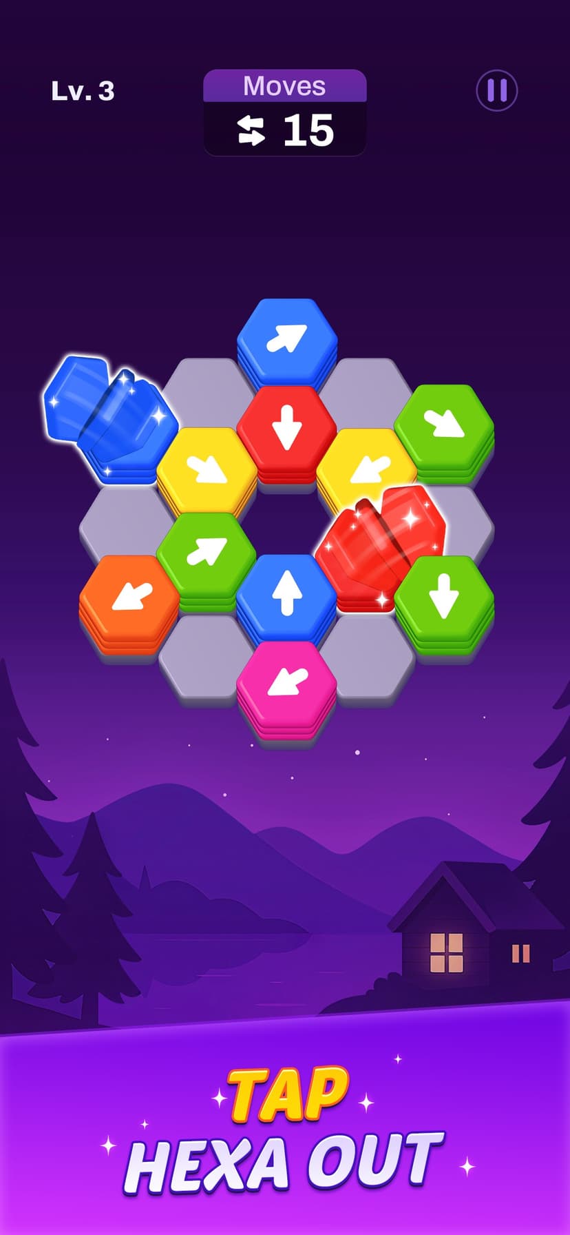 Hexout - Color Hexa Puzzle screenshot 1 - screenshot