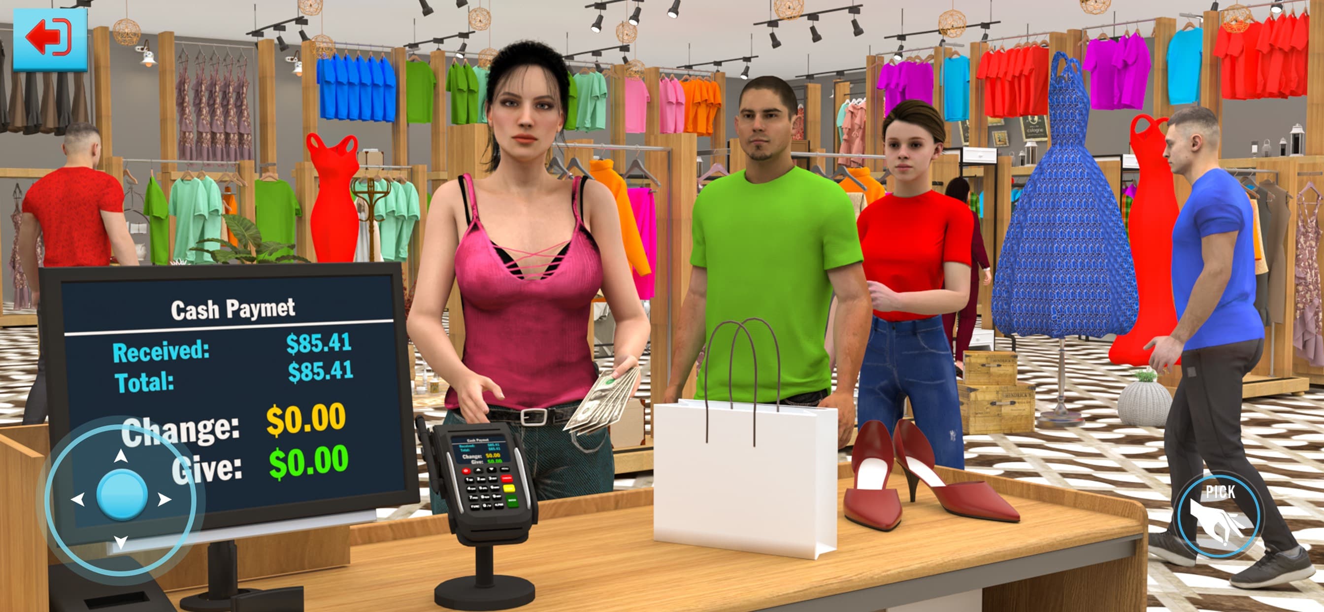 Clothing Store Sim Games 3D screenshot 1 - screenshot