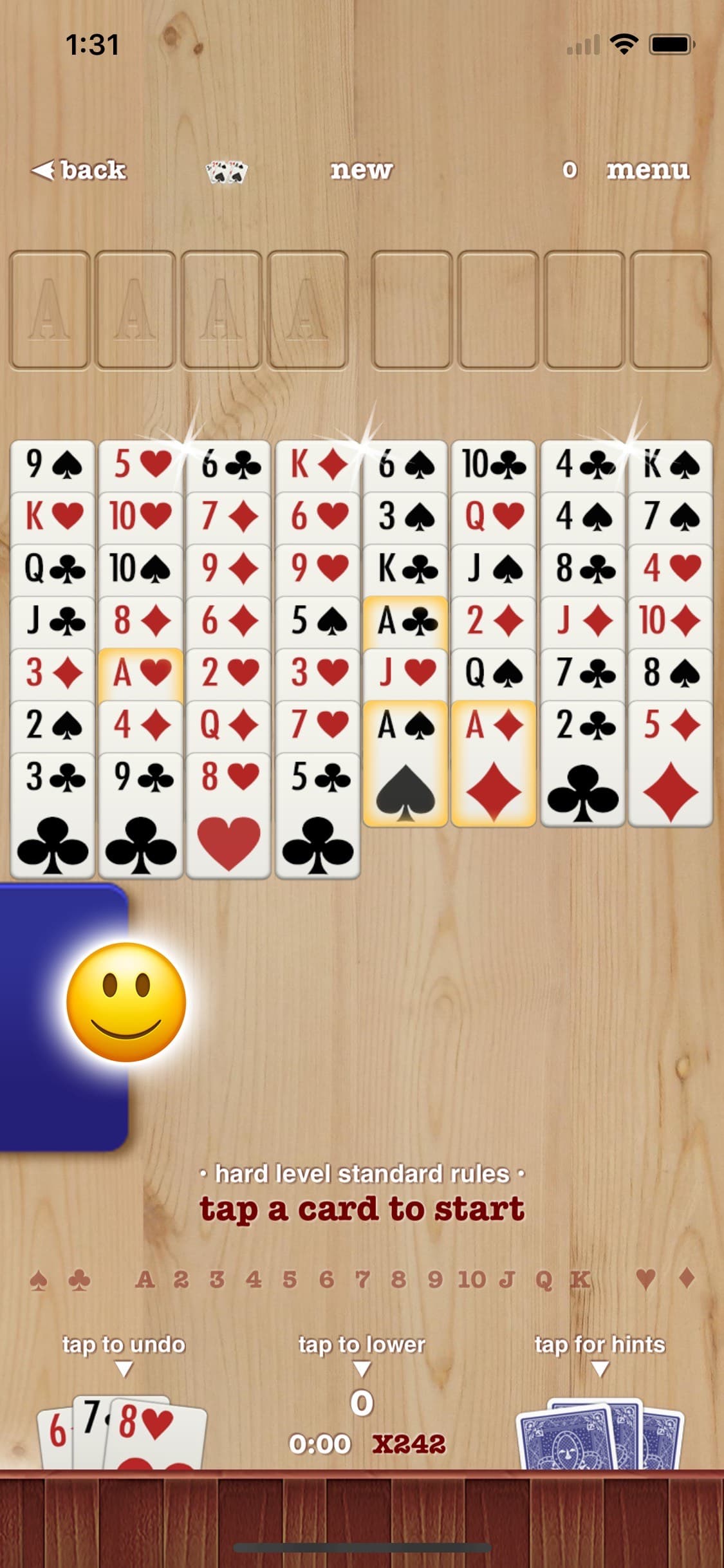 FreeCell ▻ Solitaire screenshot 1 - screenshot
