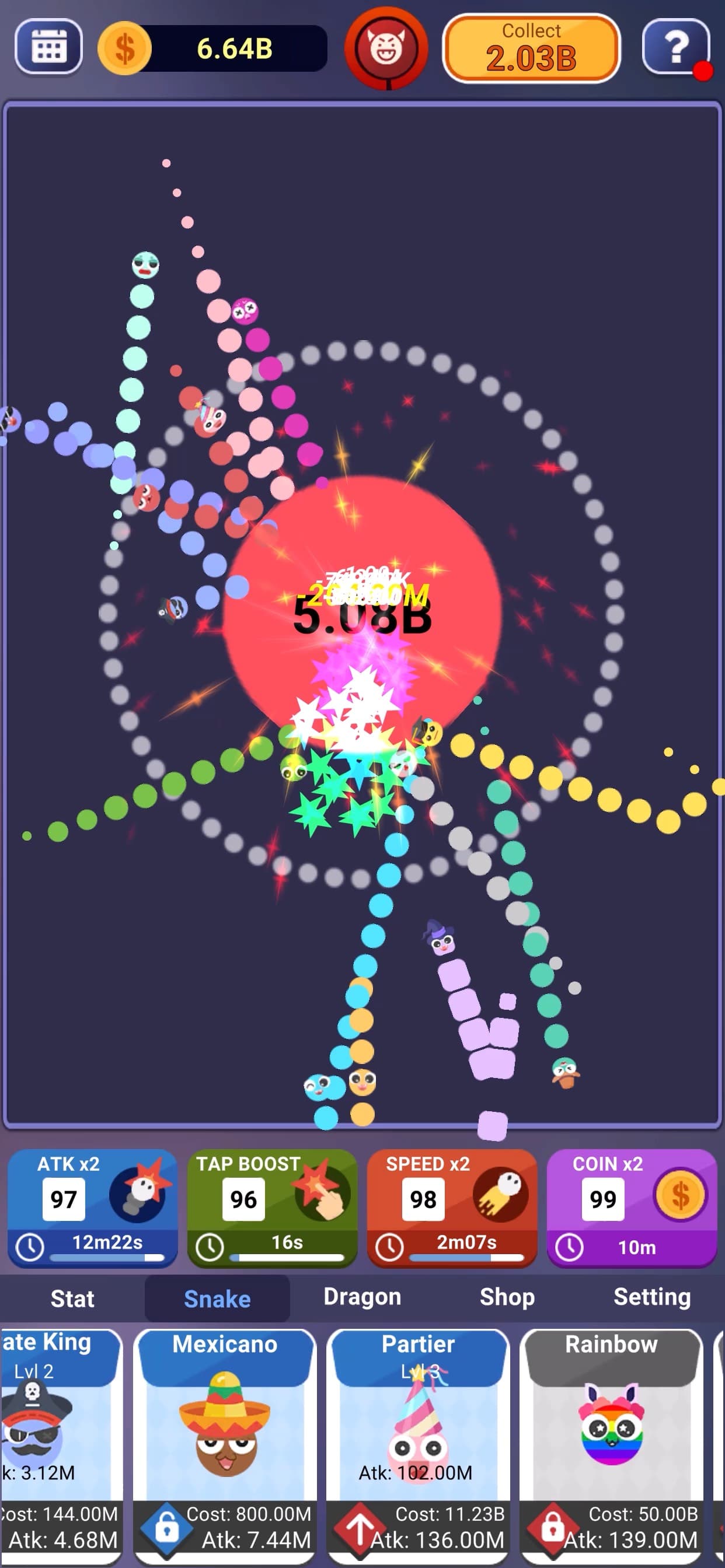 Idle Snake VS Block screenshot 4 - screenshot