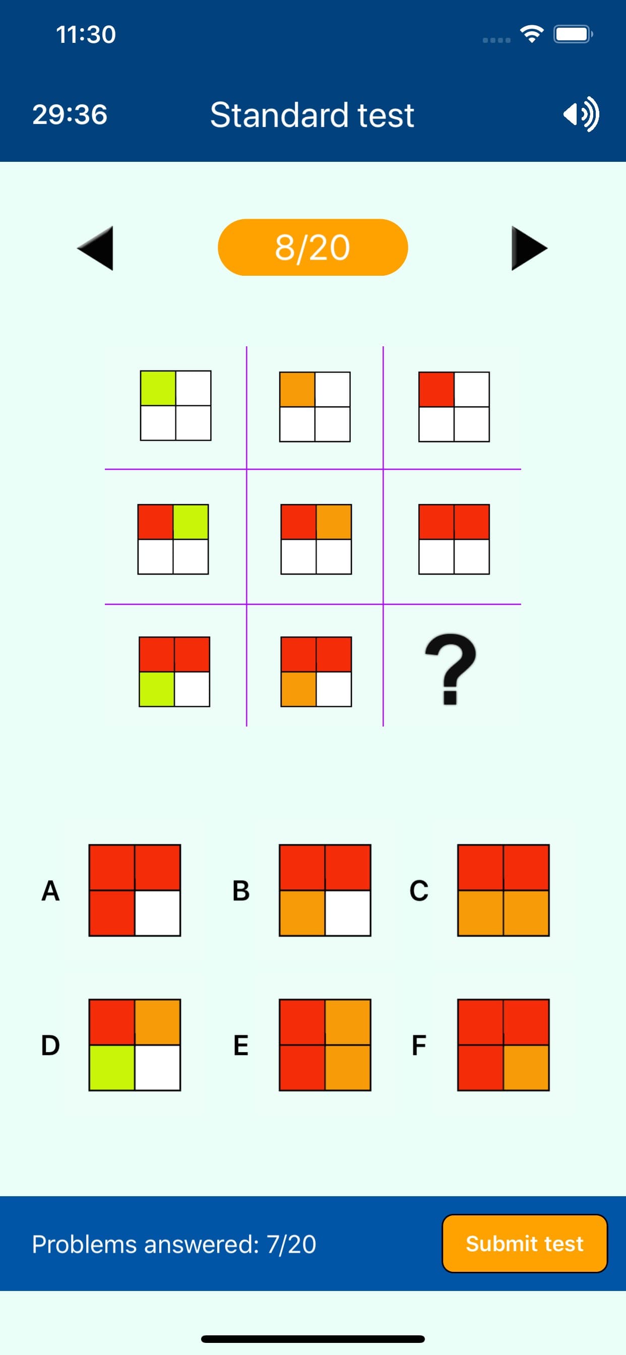 Logical IQ Test screenshot 1 - screenshot
