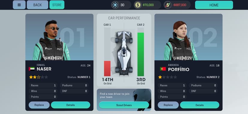 Motorsport Manager Mobile 3 screenshot 1 - screenshot