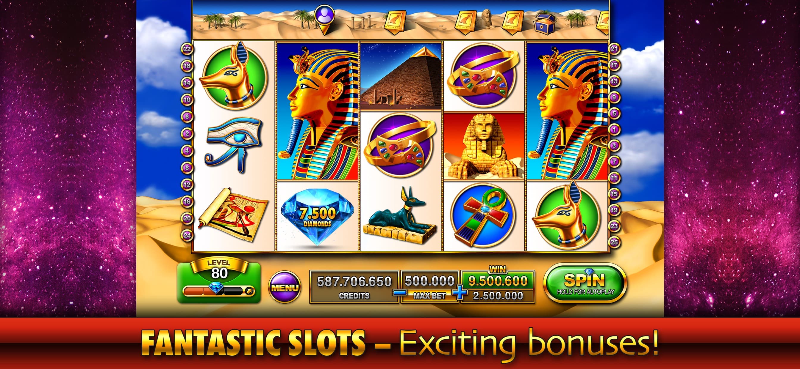 Slots - Pharaoh's Fire screenshot 2 - screenshot