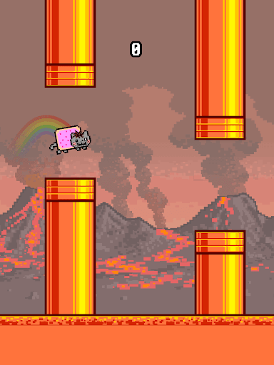 Flappy Nyan: flying cat wings screenshot 13 - screenshot