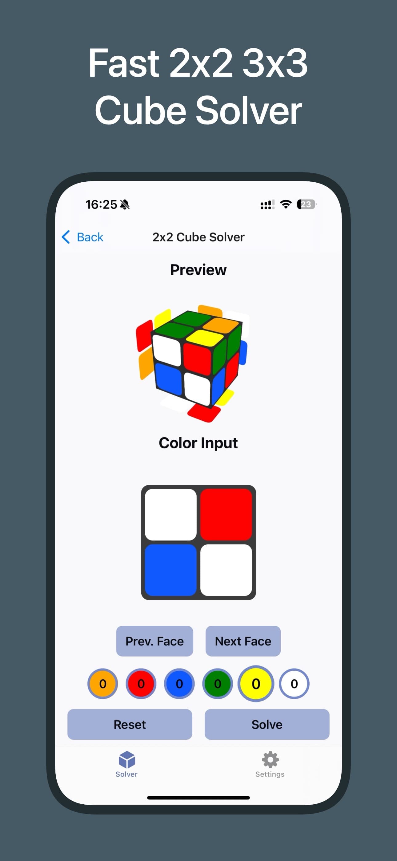 Cube Solver – 2x2 & 3x3 screenshot 1 - screenshot