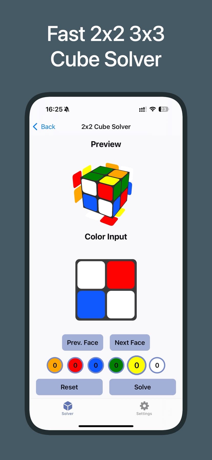 Cube Solver – 2x2 & 3x3 screenshot 1 - screenshot