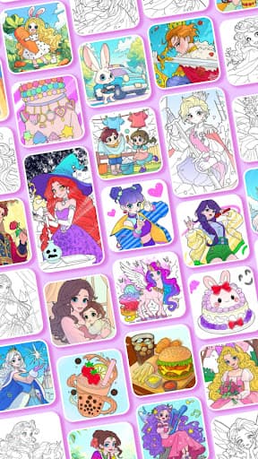 Princess Game Fantasy Coloring screenshot 21 - screenshot