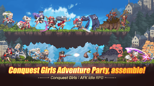 Conquest Girls: AFK Idle RPG screenshot 1 - screenshot