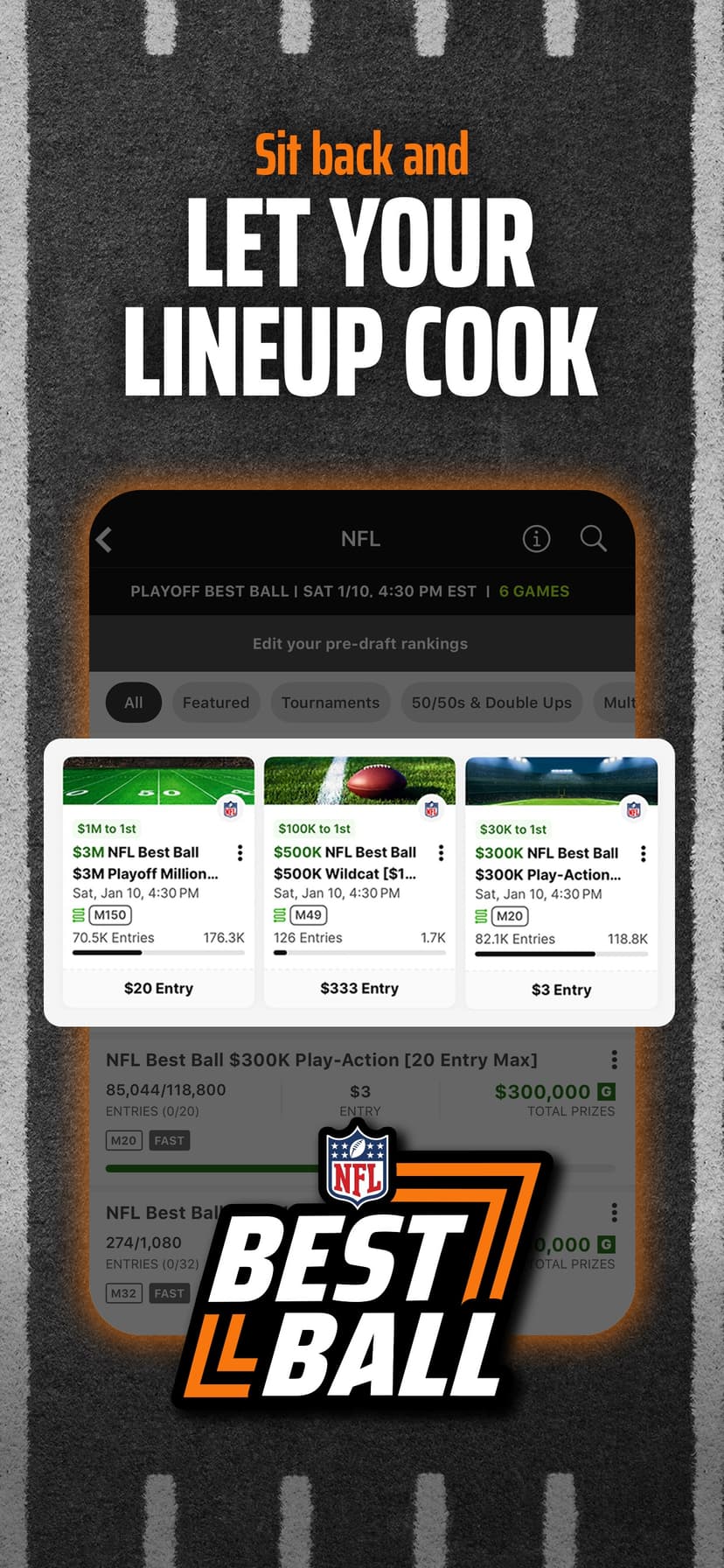 DraftKings Fantasy Sports screenshot 7 - screenshot