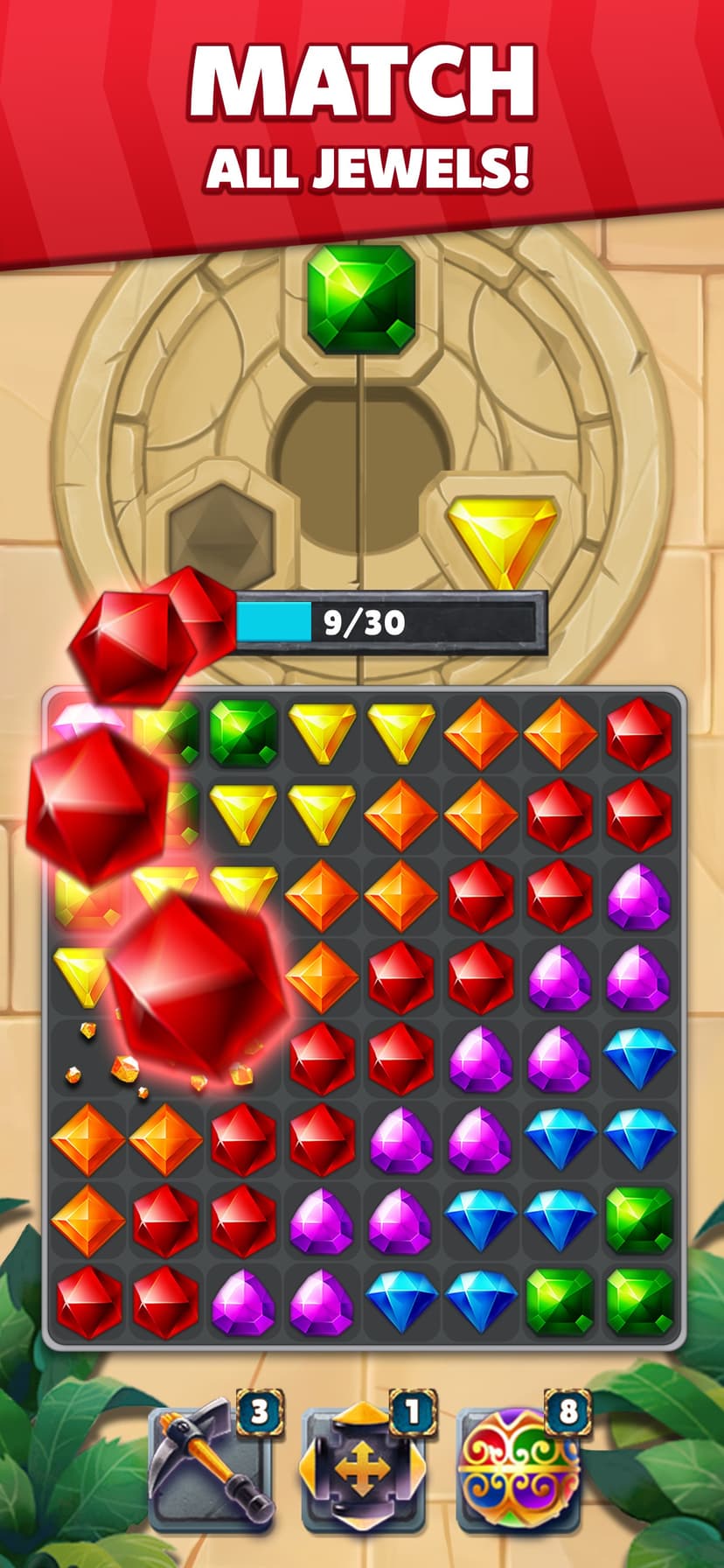 Jewel Hunter Lost Temple screenshot 1 - screenshot