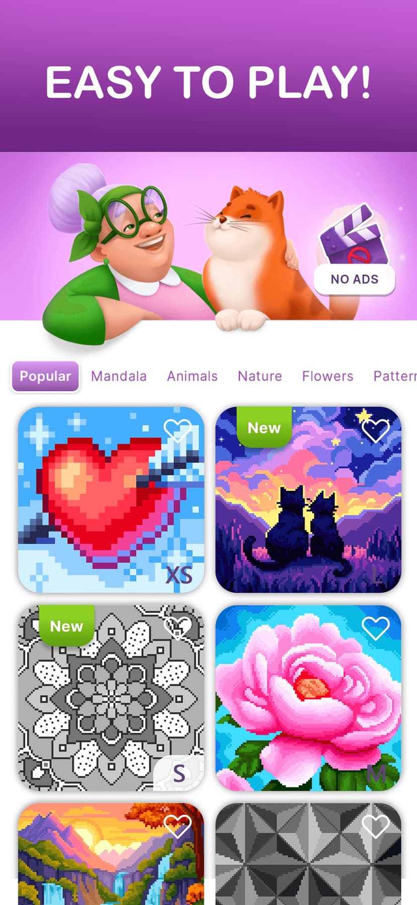 Cross Stitch: Pixel puzzle art screenshot 1 - screenshot