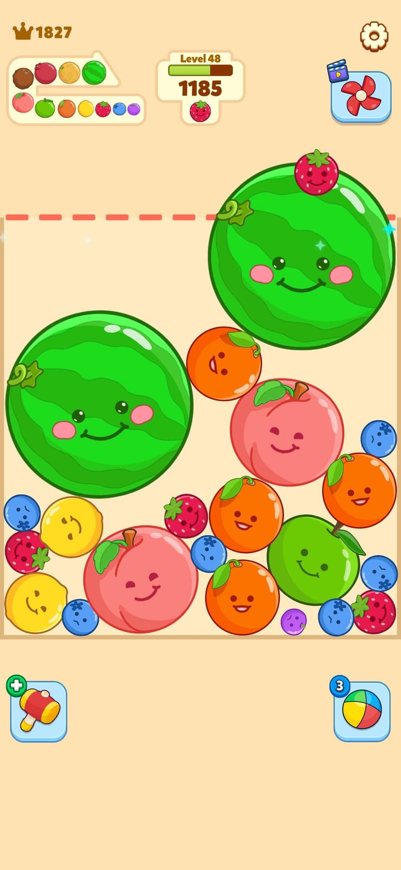 Fruit Merge-Juicy Melon Puzzle screenshot 2 - screenshot