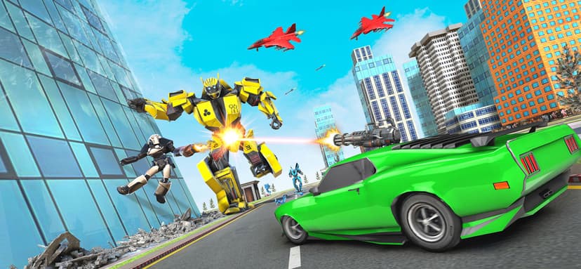 Mech Warrior Robot Airplane 3D screenshot 3 - screenshot