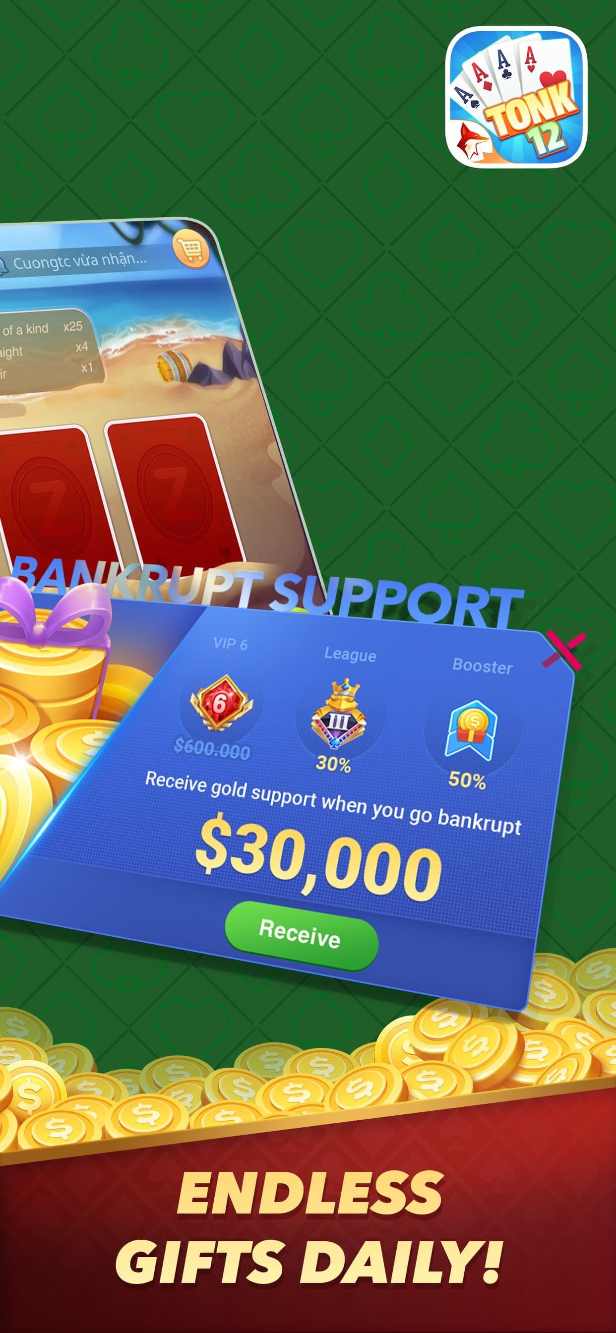 Tonk 12: Tunk Rummy ZingPlay screenshot 10 - screenshot
