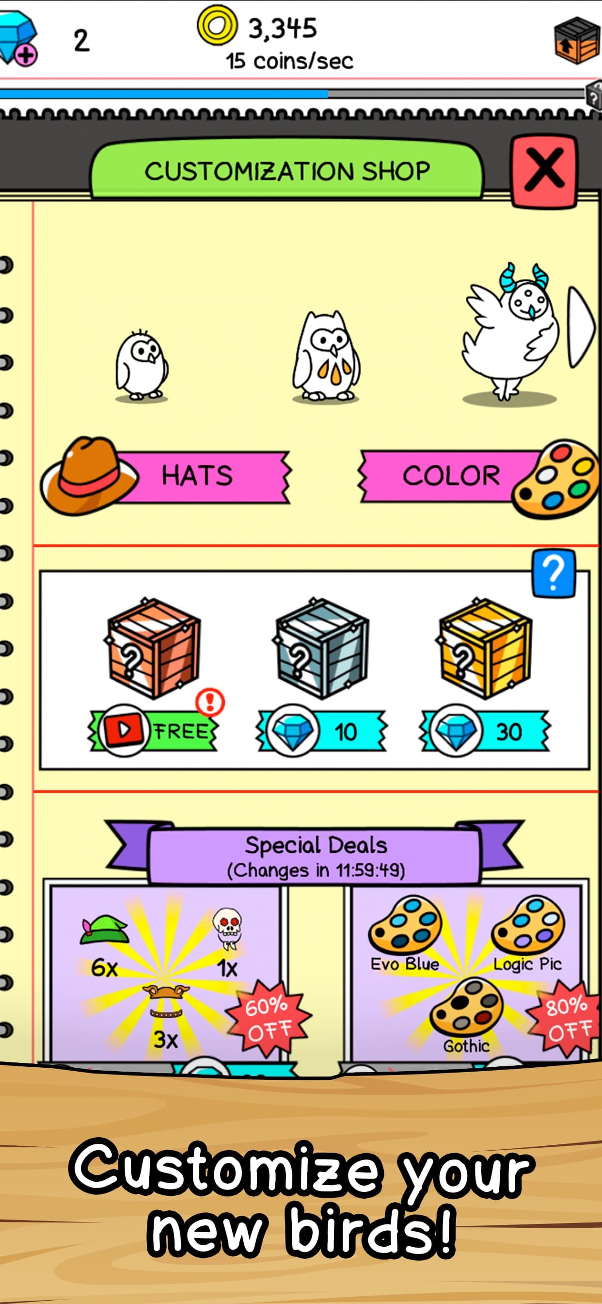 Birds Evolution Merge screenshot 4 - screenshot