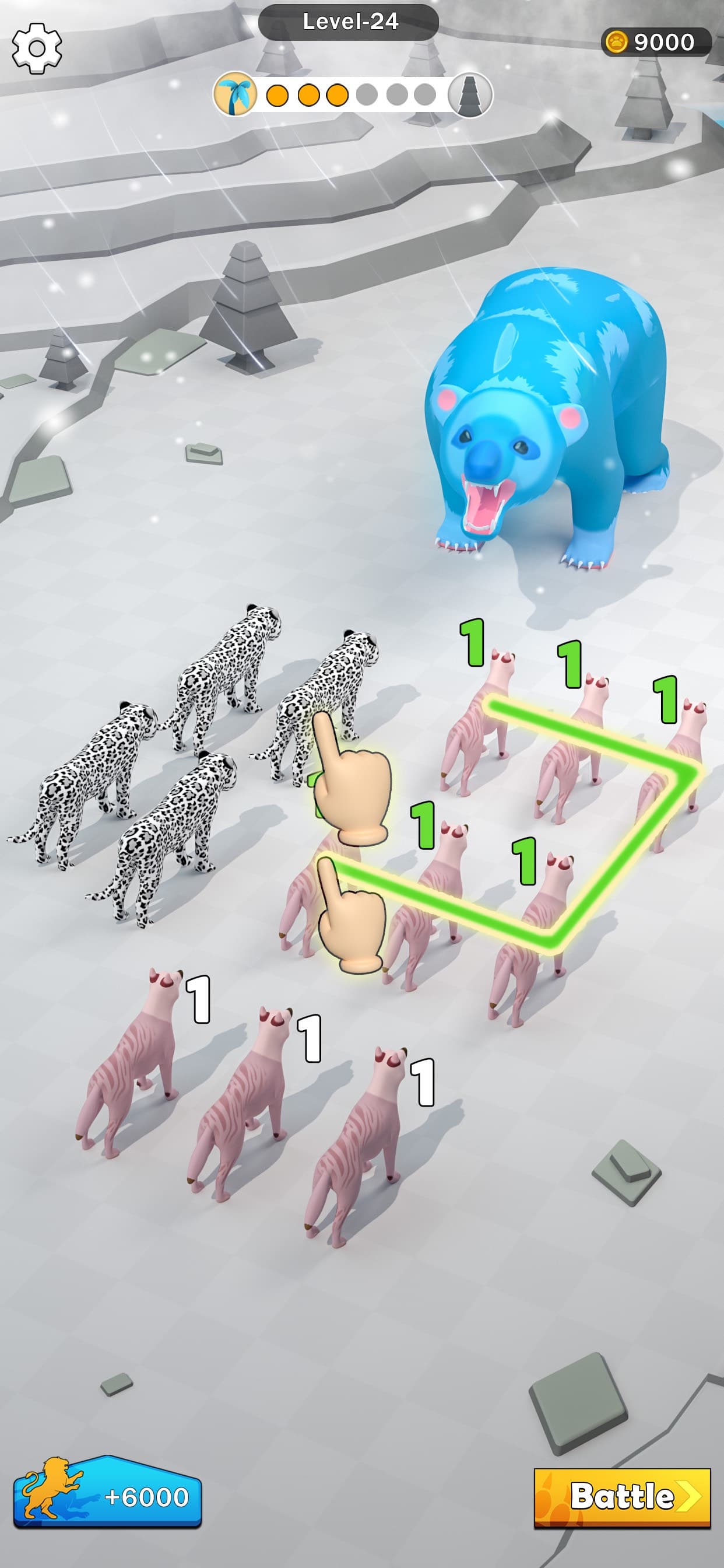 Merge Animal - Dinosaur Fight screenshot 1 - screenshot