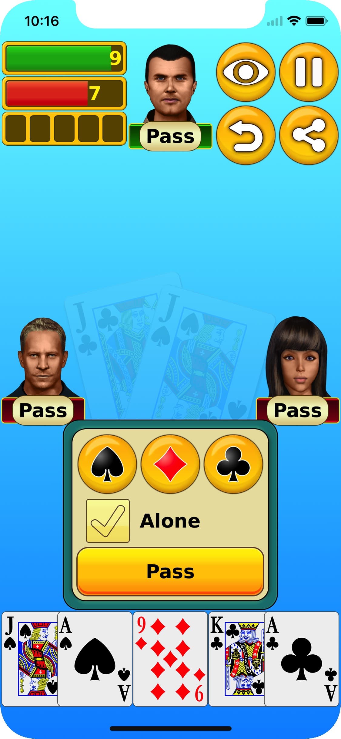 Euchre - Play online & offline screenshot 1 - screenshot