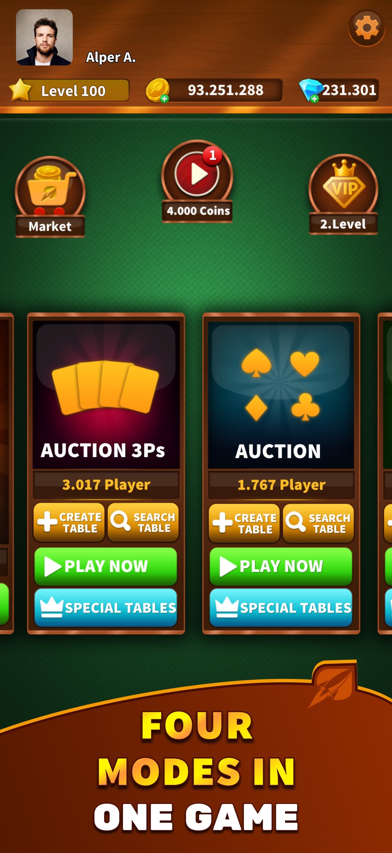 Batak Online HD - Spades screenshot 3 - screenshot