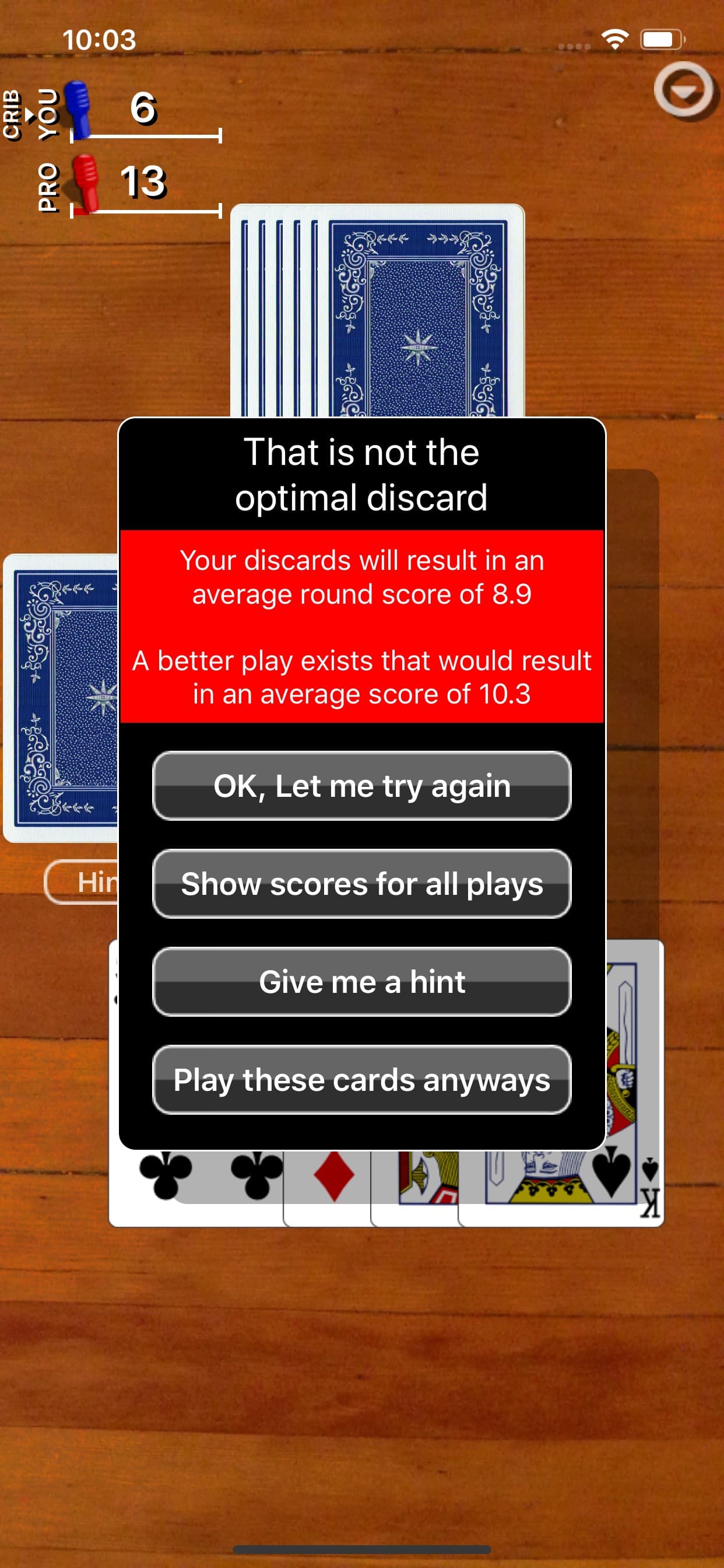 Cribbage Classic screenshot 3 - screenshot