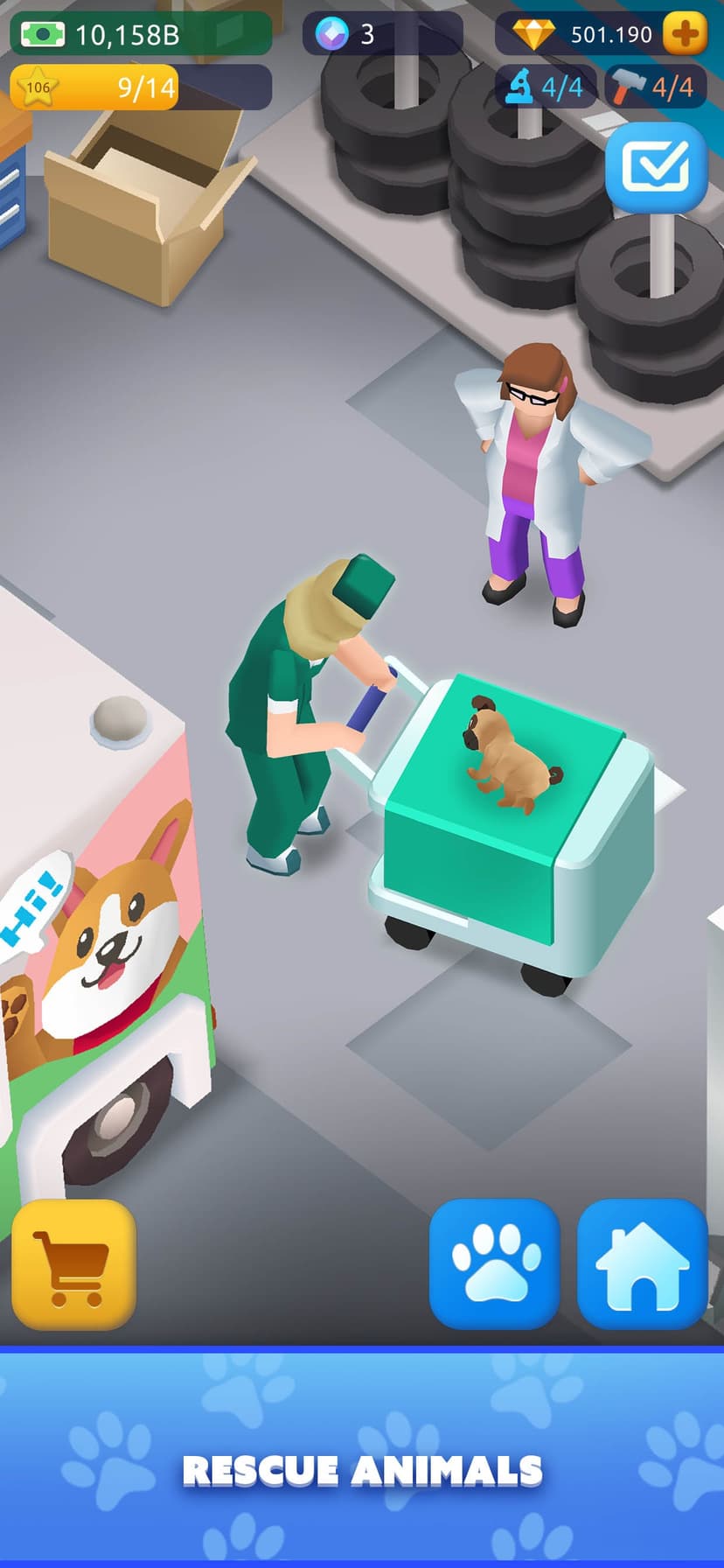 Pet Rescue Empire Tycoon—Game screenshot 4 - screenshot