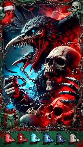 Dark Skeleton Color by number screenshot 14 - screenshot