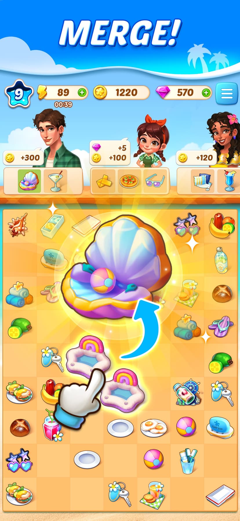 Merge Paradise : Match Puzzle screenshot 1 - screenshot