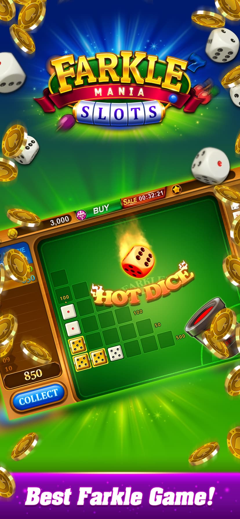 Farkle mania - Slots game screenshot 1 - screenshot