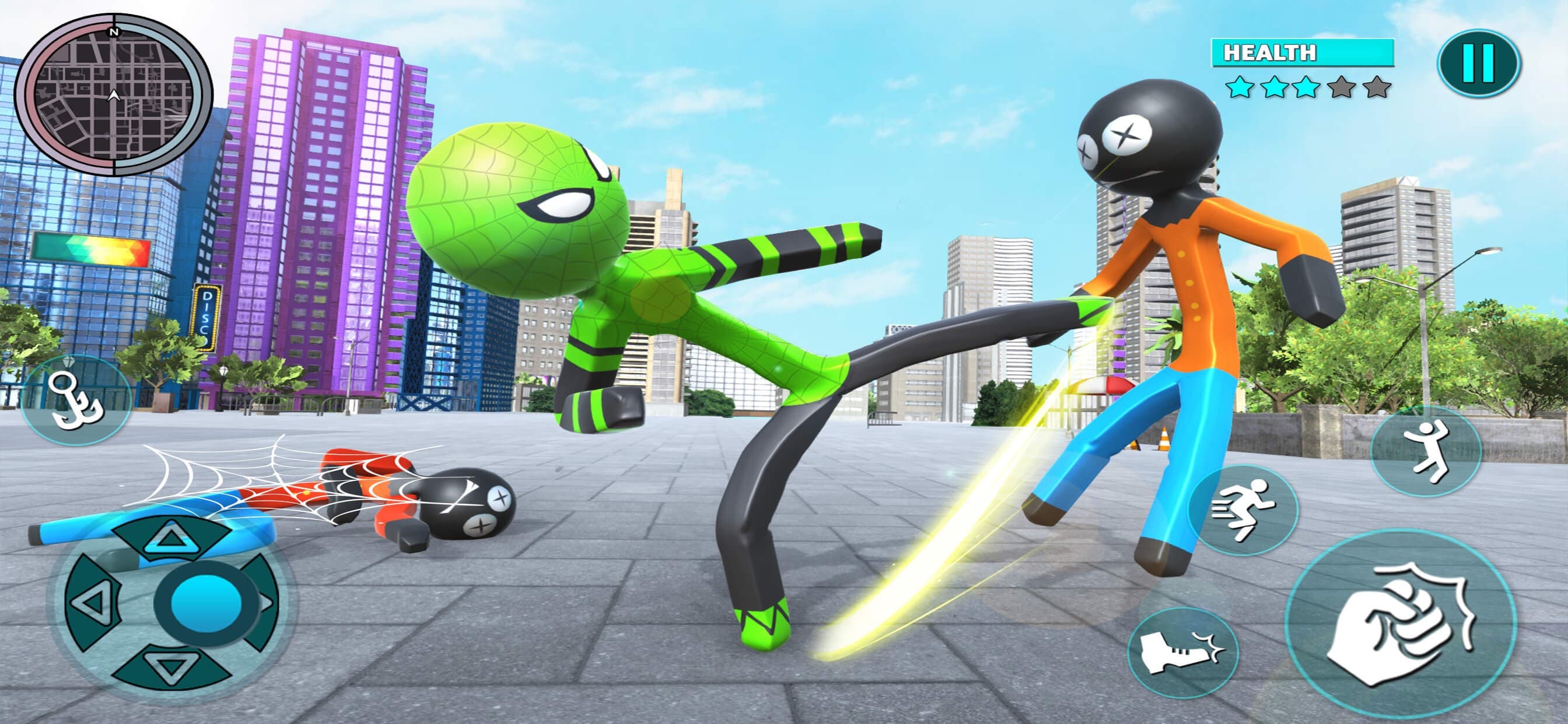 Grand Stickman City Hero Game screenshot 2 - screenshot
