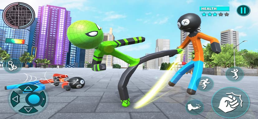 Grand Stickman City Hero Game screenshot 2 - screenshot