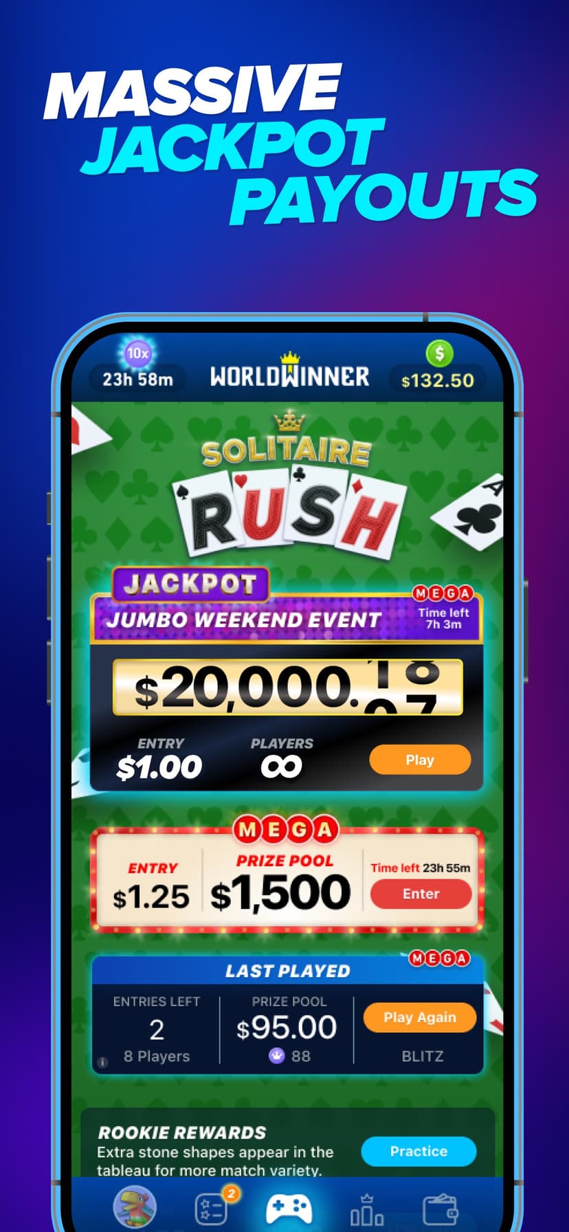 WorldWinner: Play for Cash screenshot 6 - screenshot