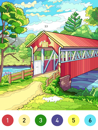 Nostalgia Color by number game screenshot 18 - screenshot