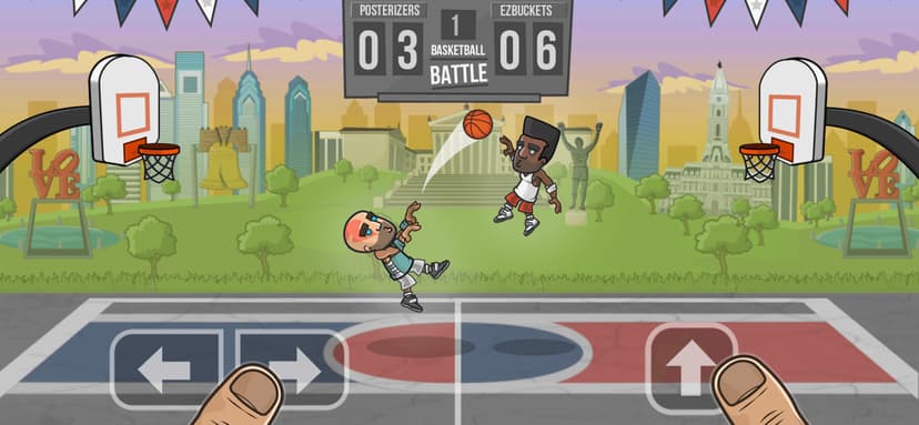 Basketball Battle NO WIFI Game screenshot 1 - screenshot