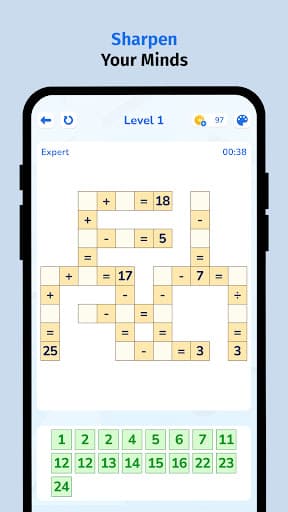 CrossMaths - Number Puzzle screenshot 1 - screenshot