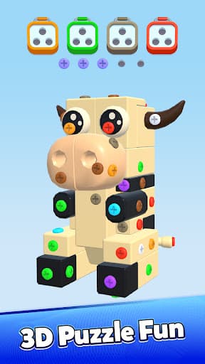 Screw Out 3D: Nut Sort Jam screenshot 3 - screenshot