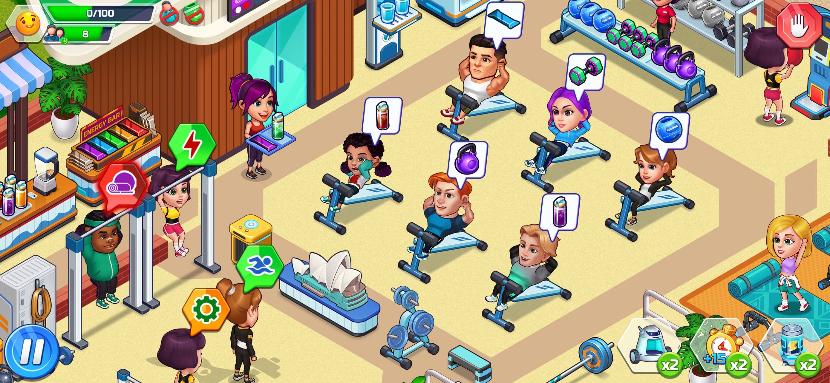 Happy Fitness: Gym Game screenshot 5 - screenshot