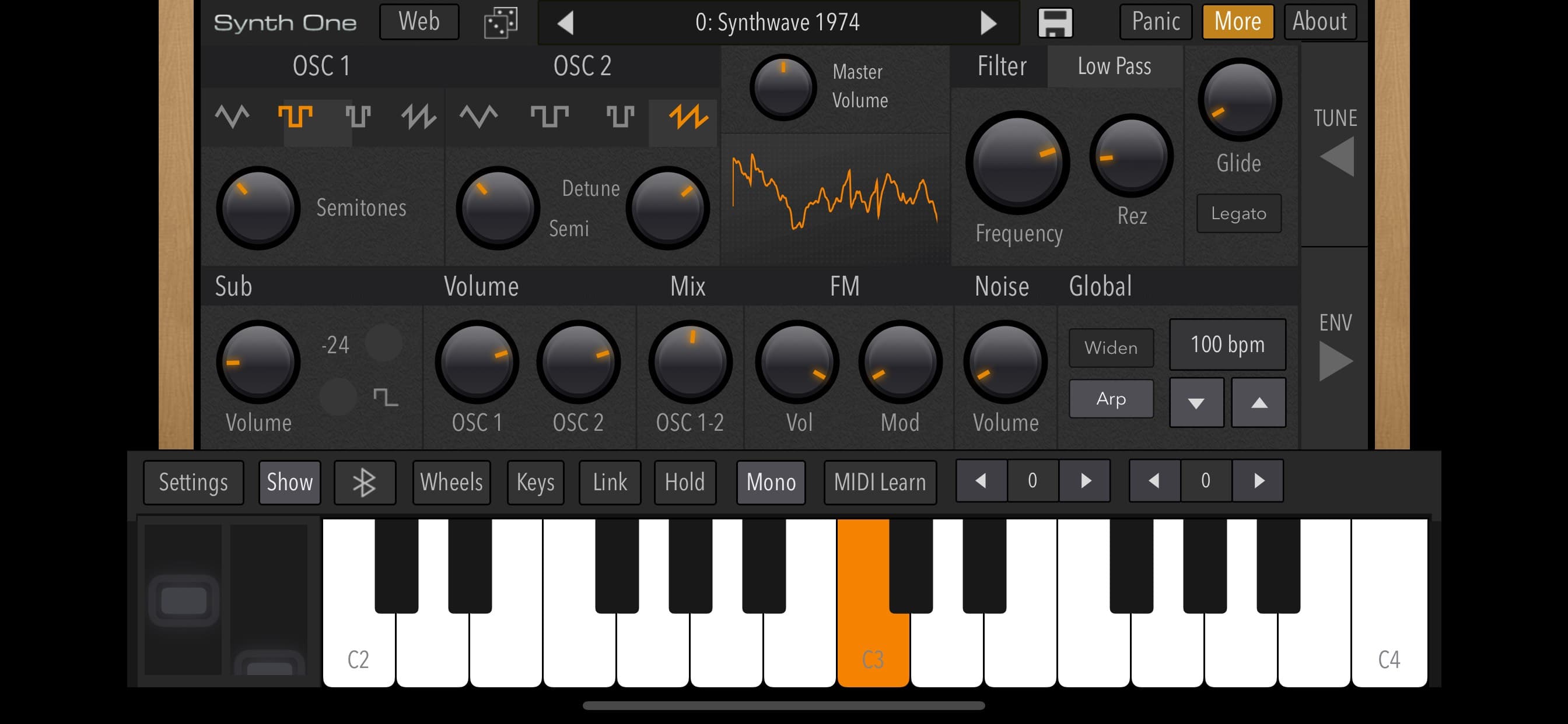AudioKit Synth One Synthesizer screenshot 1 - screenshot