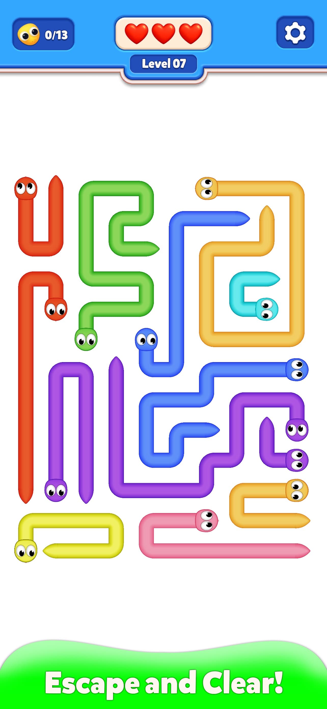 Slither Escape: Snake Puzzle screenshot 1 - screenshot