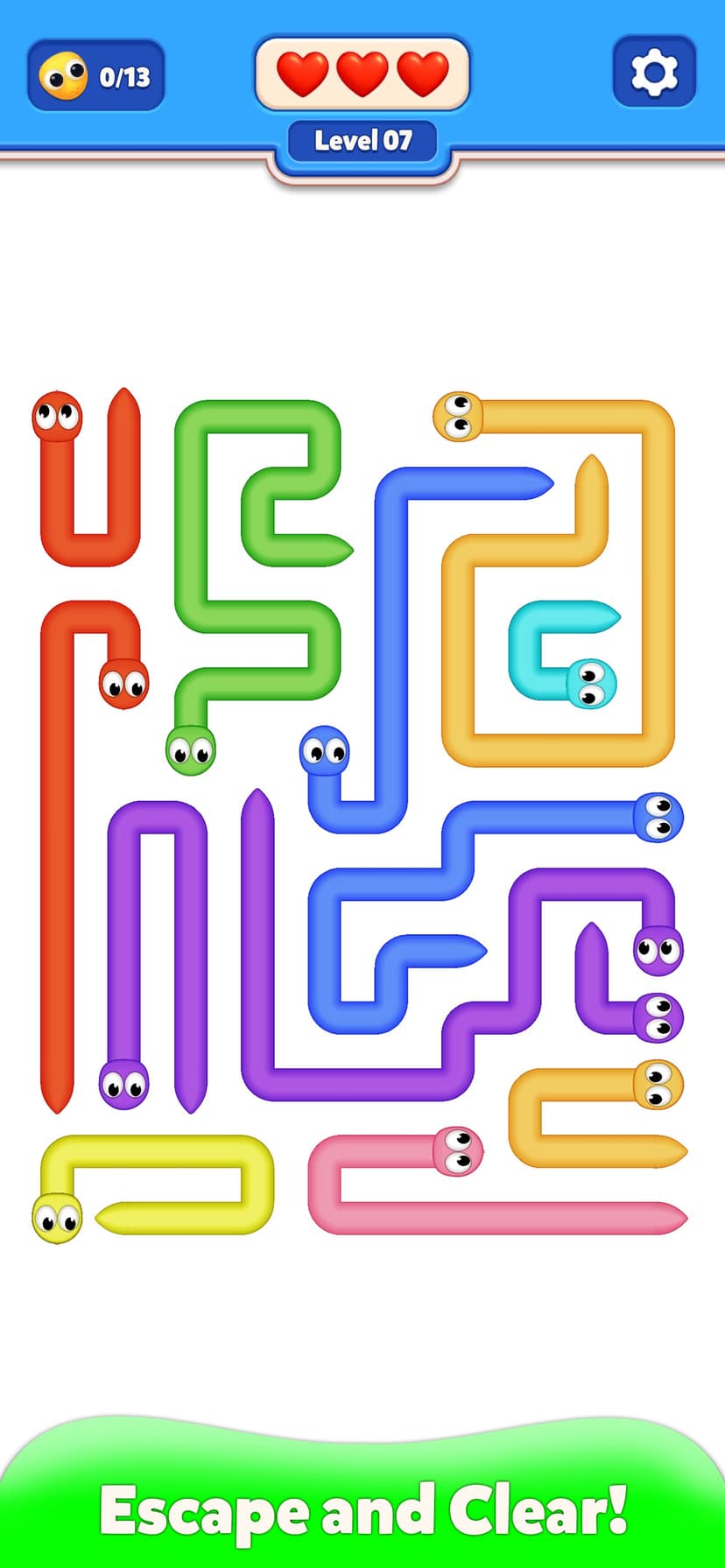 Slither Escape: Snake Puzzle screenshot 1 - screenshot