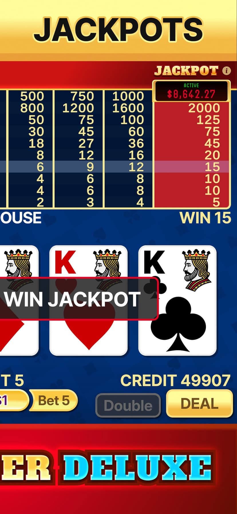 Video Poker Deluxe screenshot 5 - screenshot
