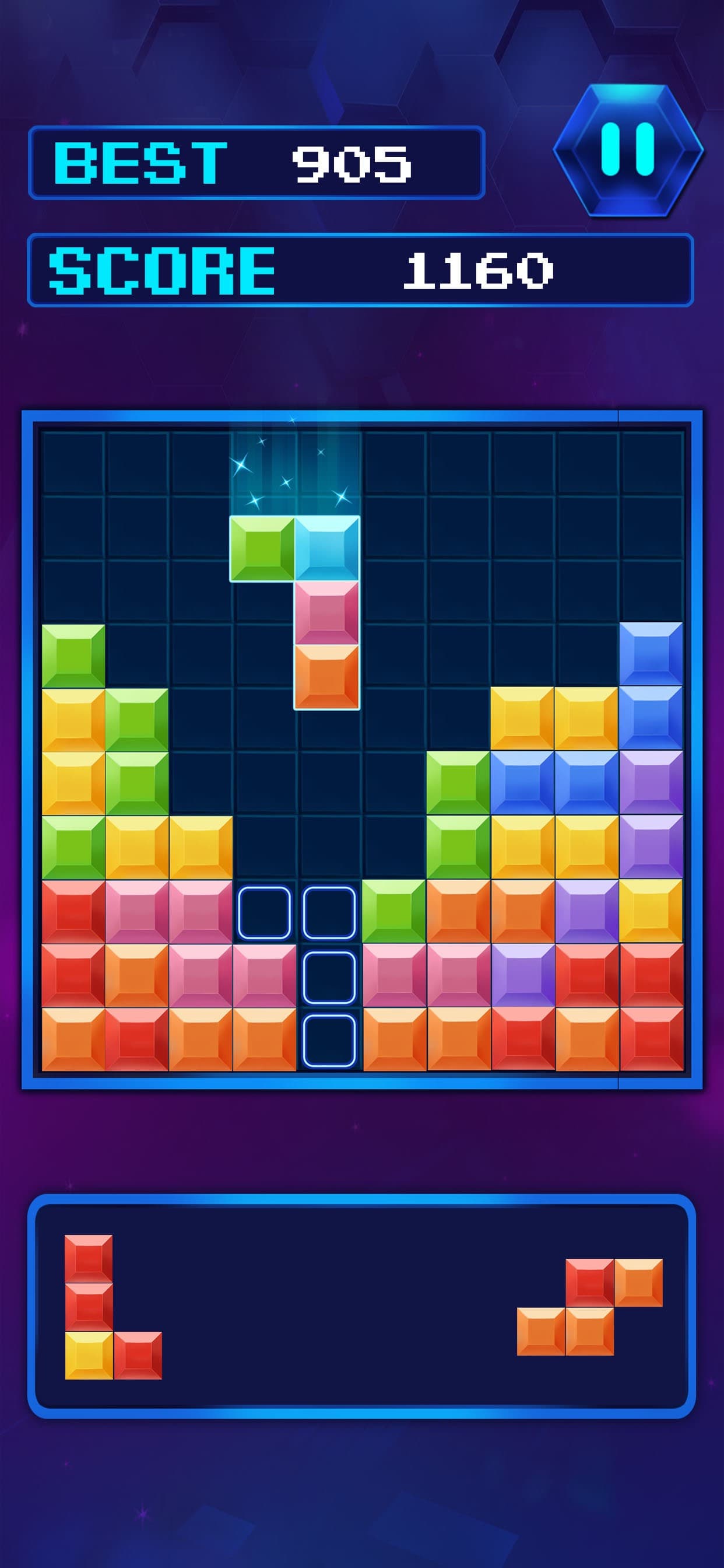 Fun Block Brick Puzzle screenshot 1 - screenshot