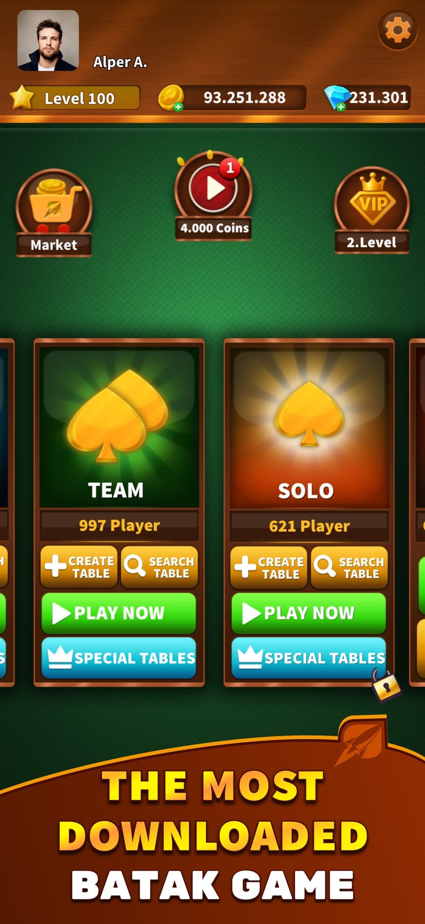 Batak Online HD - Spades screenshot 2 - screenshot