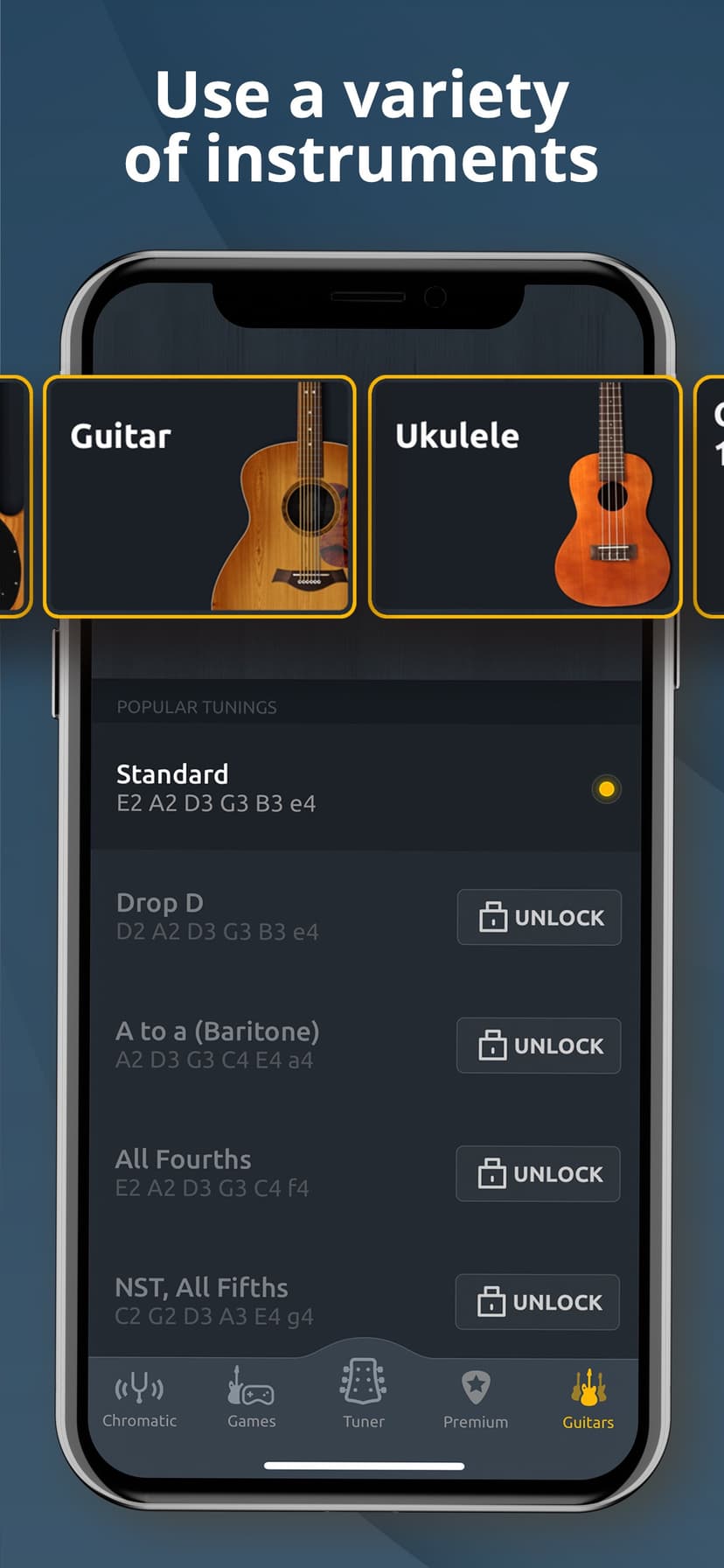 Guitar Tuner - Ukulele & Bass screenshot 6 - screenshot